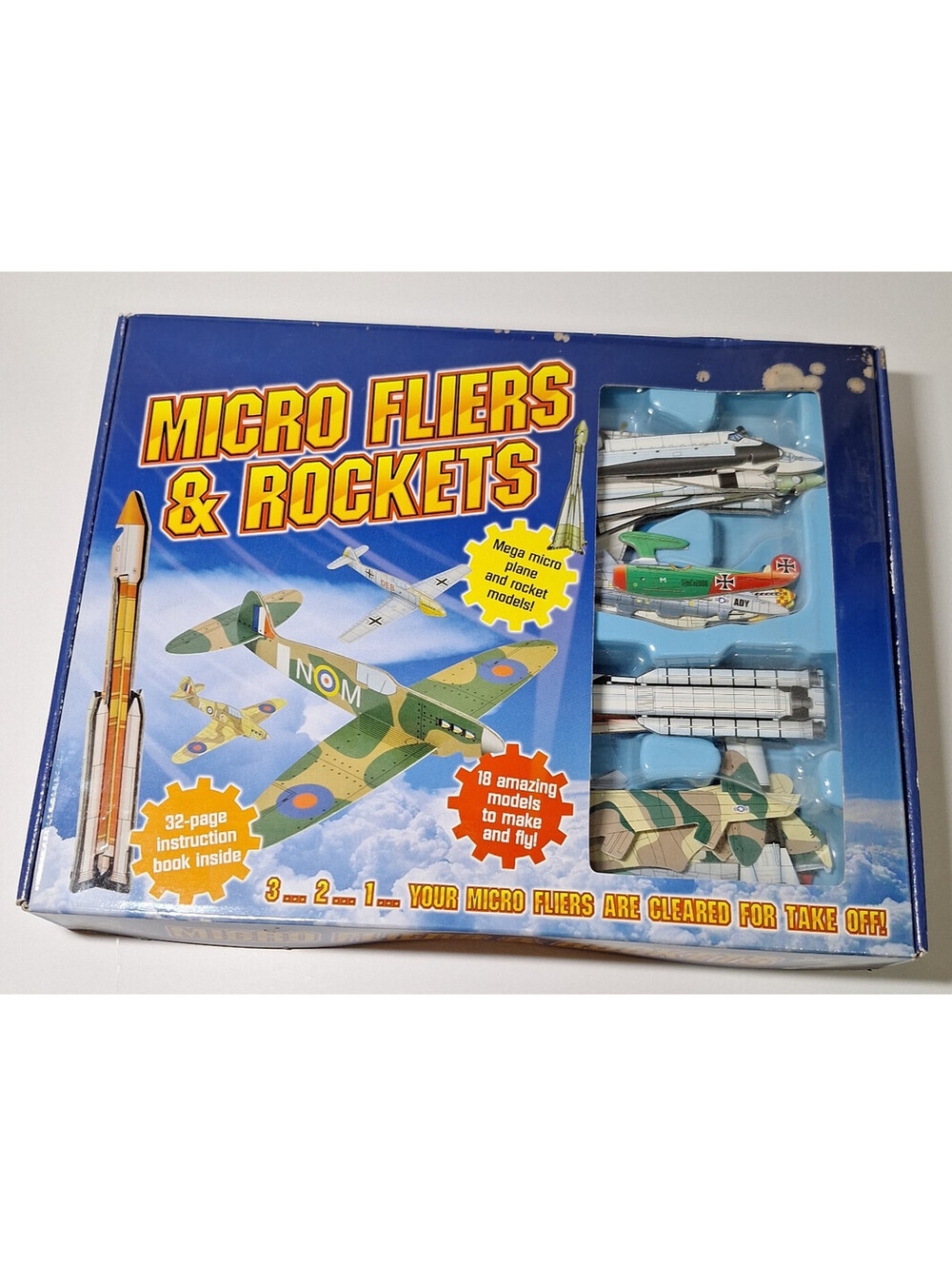 Micro Fliers &Rockets Mega Micro Plane and Rockets 18 Models Nib